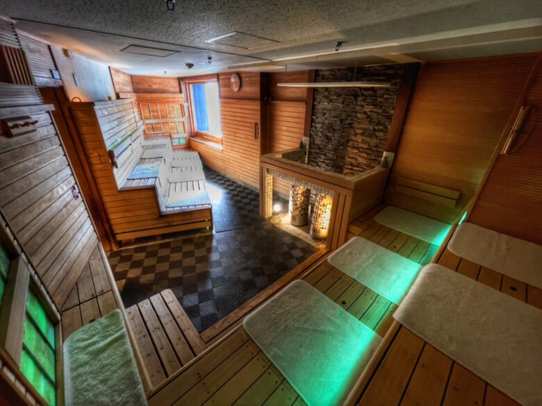 Women's sauna interior