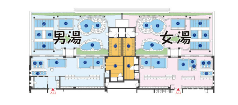 Bath layout map