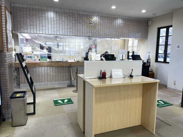 Front desk check-in area