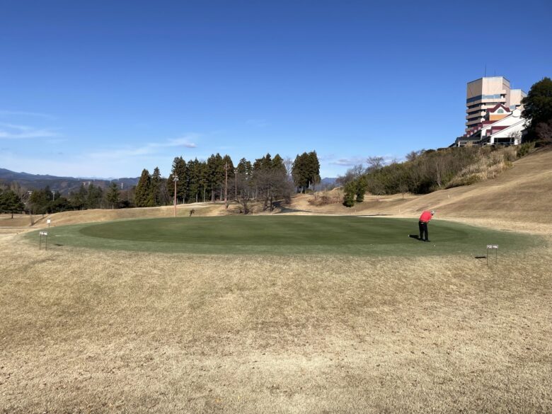 Approach practice green