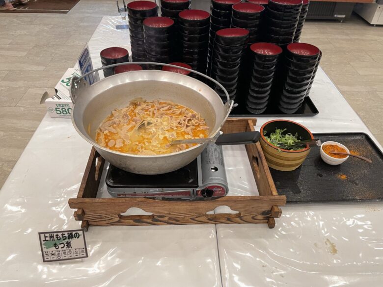 Shabu-shabu buffet dinner spread