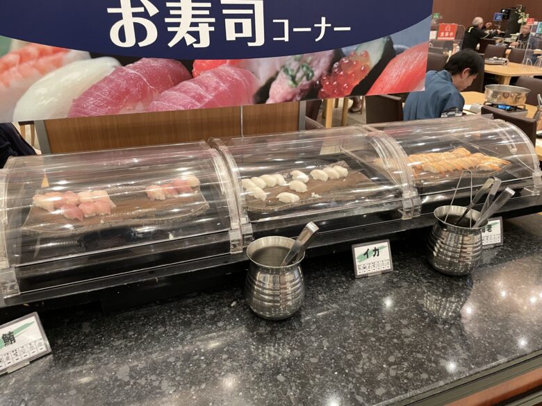 Shabu-shabu buffet dinner spread