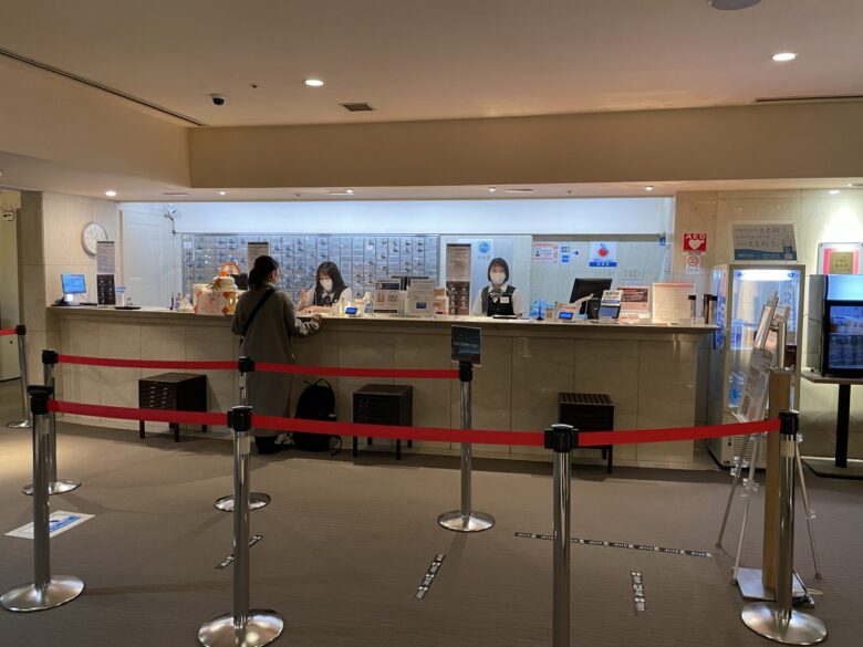 Front desk check-in area
