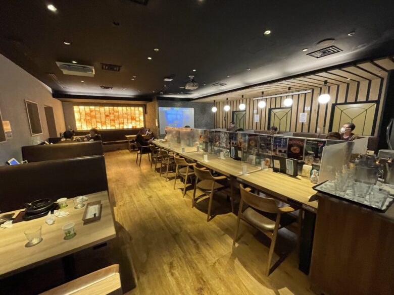 Restaurant seating area