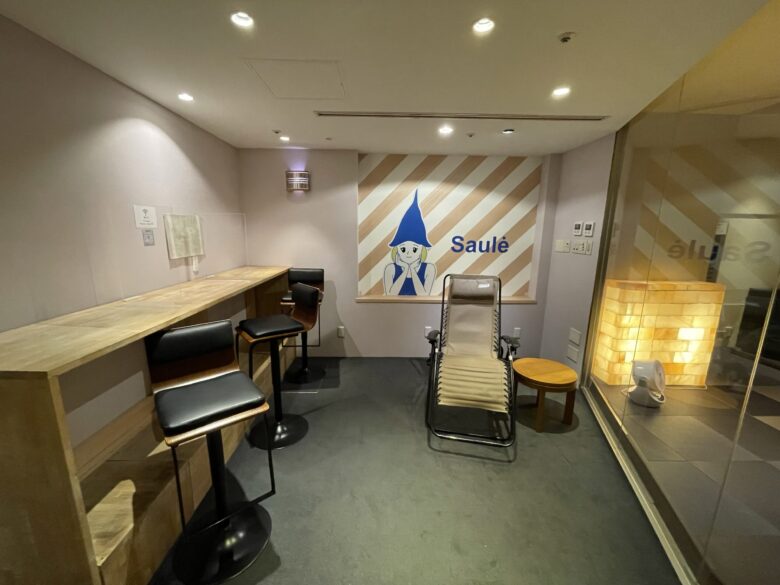 Open counter seating