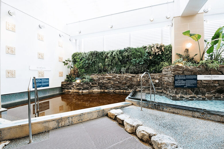 Open-air bath area