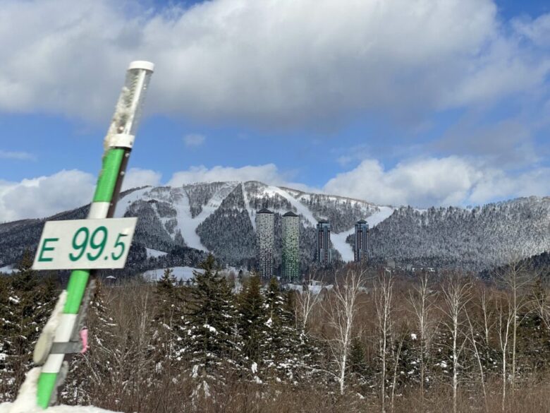 View of the towers from the highway