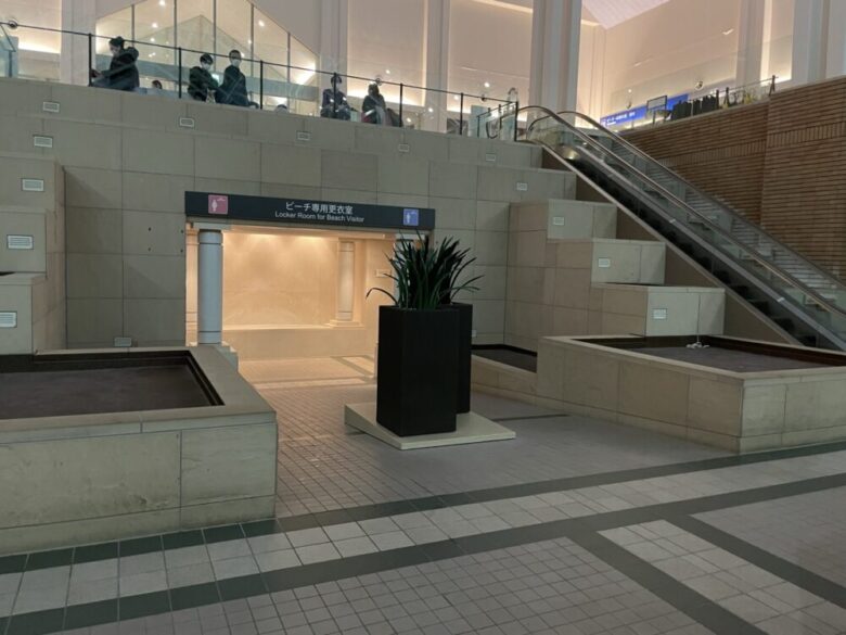 Locker room entrance