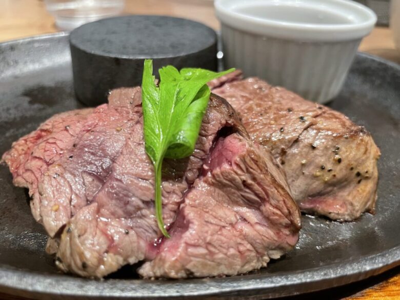 Steak being cooked on the grill