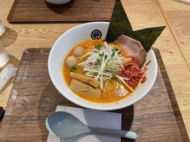 Shrimp miso ramen on a separate visit