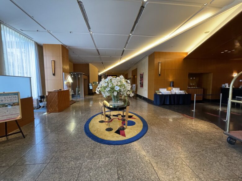 Hotel lobby entrance