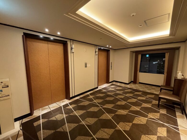 Elevator hall interior