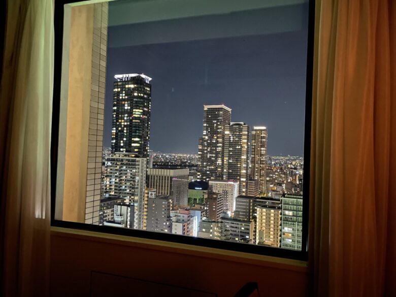 Night view from the room