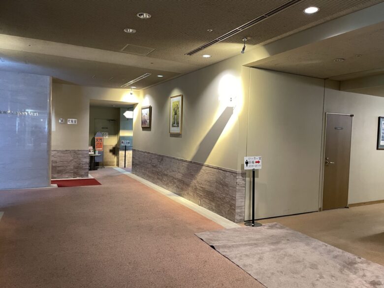 Locker room entrance