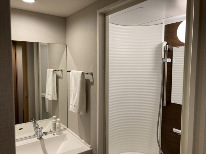 Dormy Inn PREMIUM Nagasaki Ekimae: Washbasin & Shower Room (2)