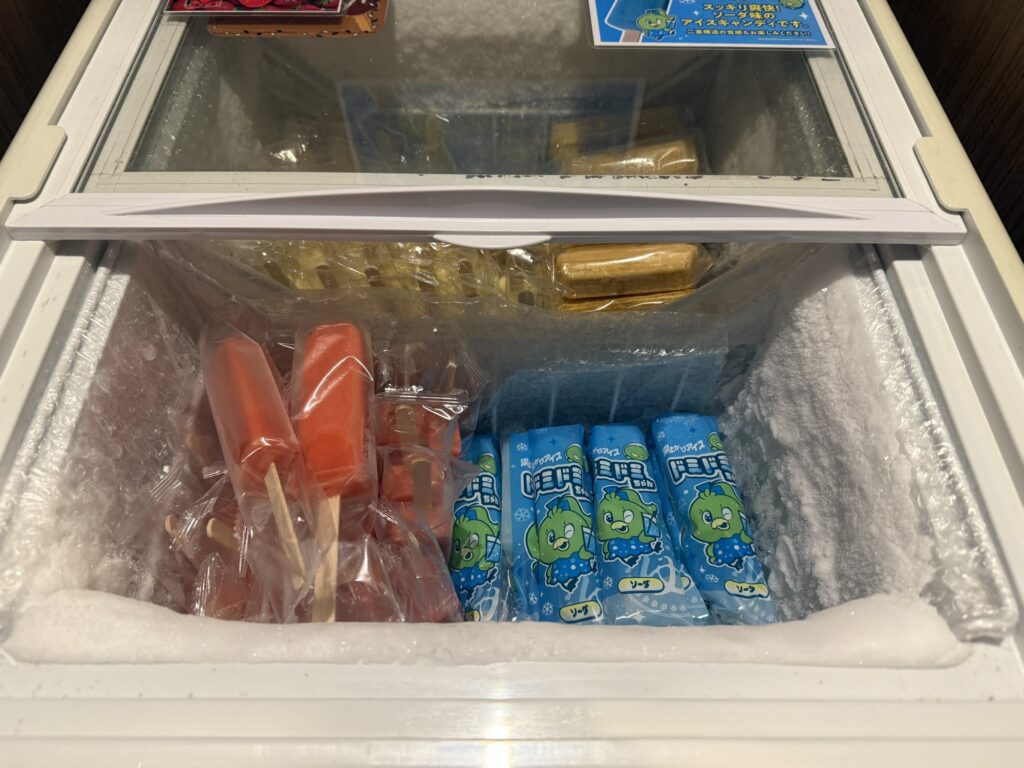 ドーミーイン高崎 無料サービスの湯上がりアイスキャンディー(夜間限定)