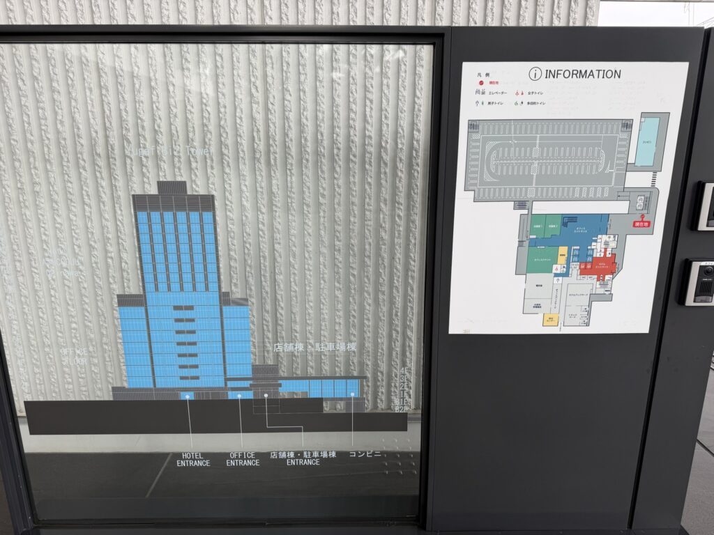 ホテル アラクージュ オキナワの館内フロア案内板