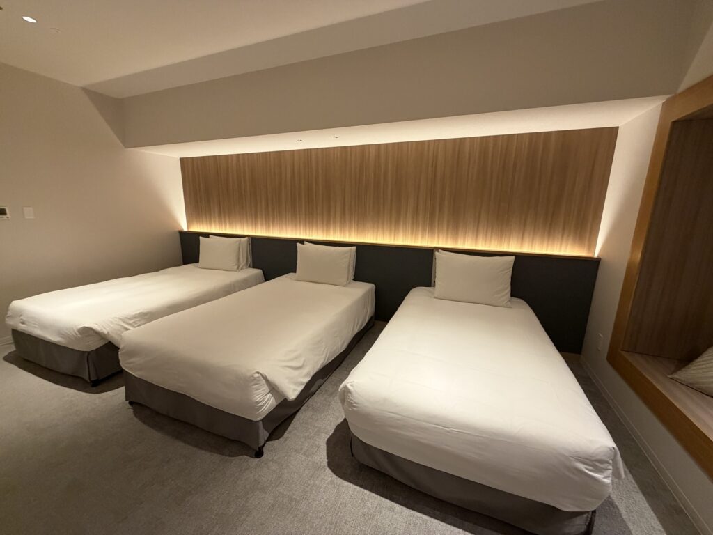 客室のテレビとコンソール