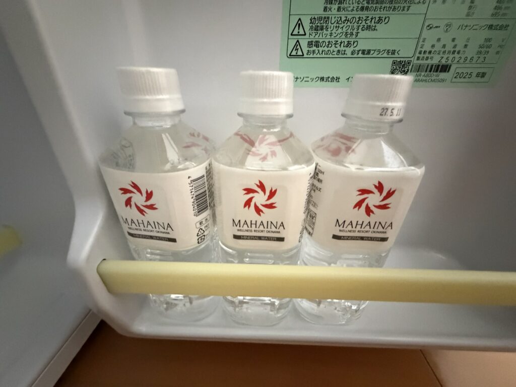 ホテルマハイナの客室のアメニティ