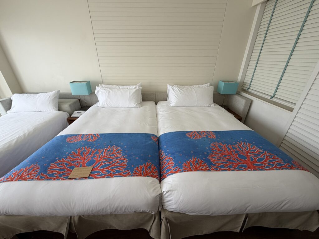 Bed in the guest room