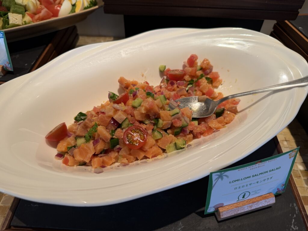 Dish with a menu card