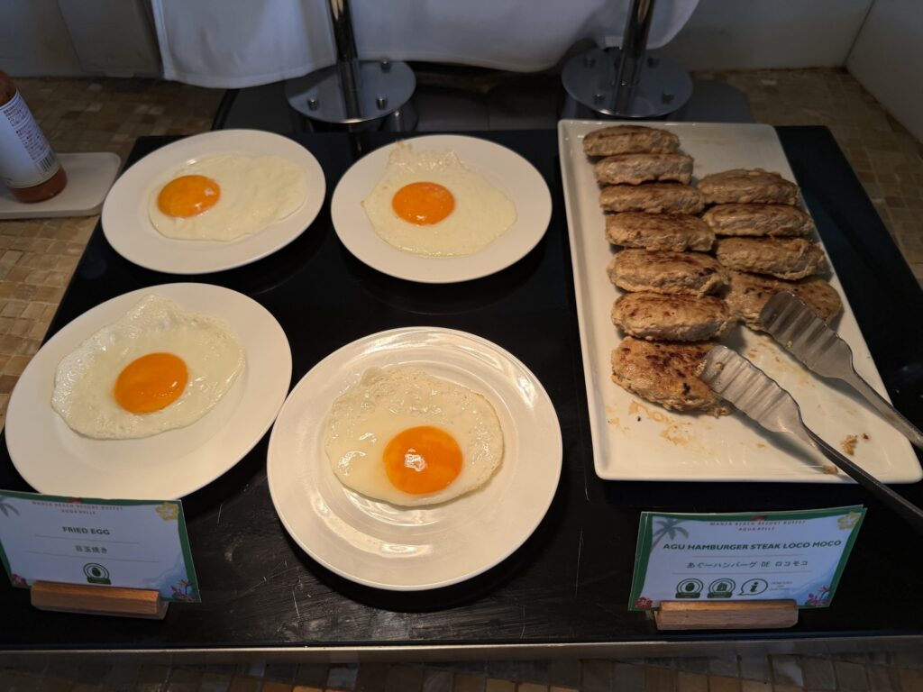 卵料理とベーコンのワンプレート