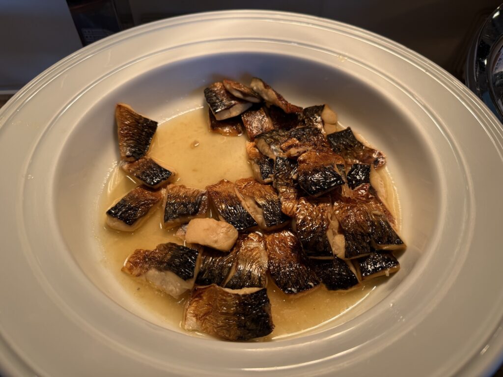 Herb-scented eggplant dish