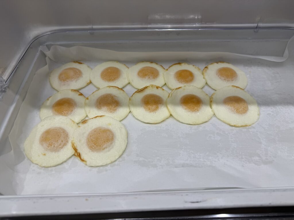 目の前で焼いてもらえる目玉焼き
