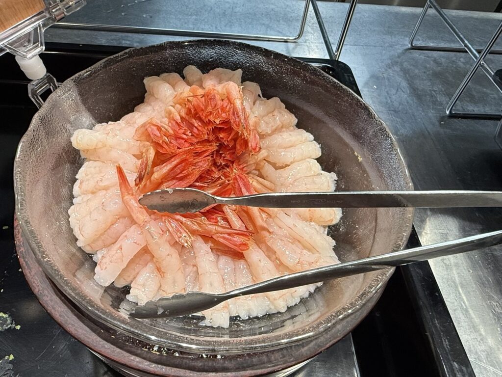 完成した自家製海鮮丼