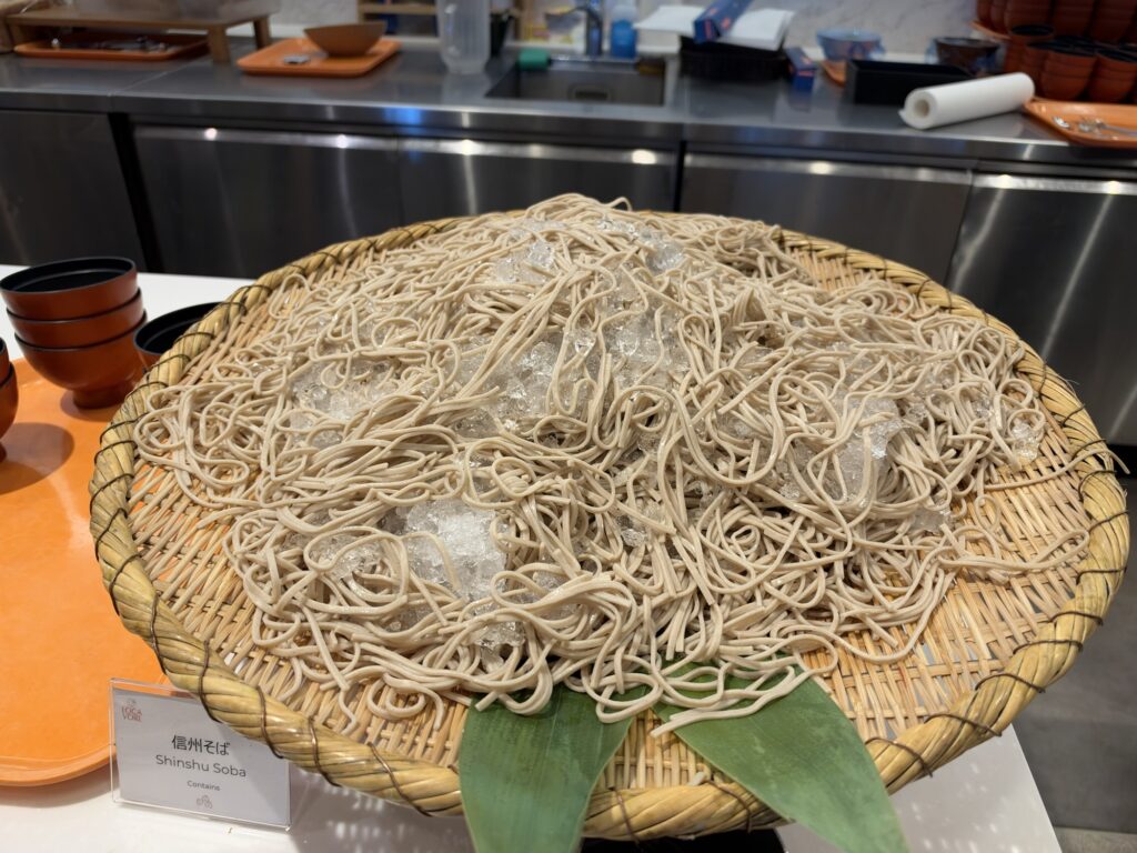 メルキュール長野松代リゾート&スパの朝食ビュッフェのお蕎麦
