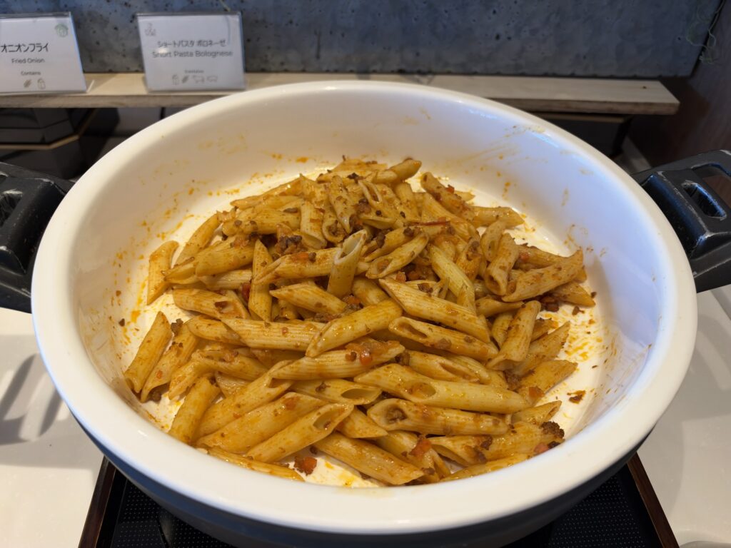 メルキュール長野松代リゾート&スパの朝食のパスタ