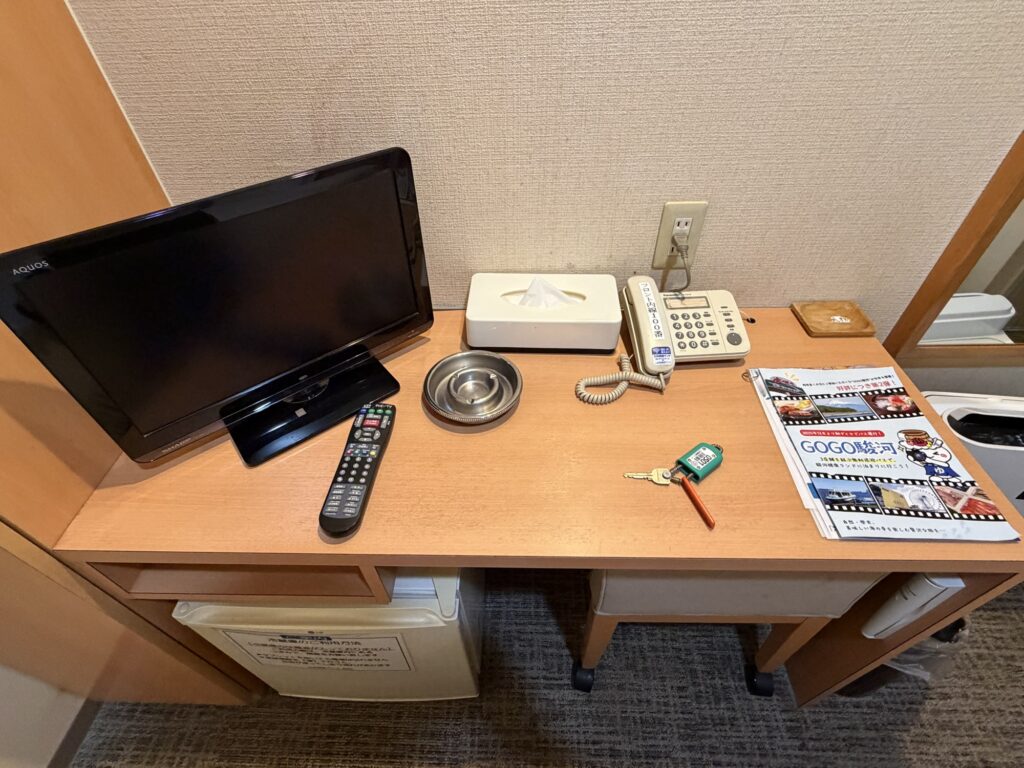 テレビとデスク