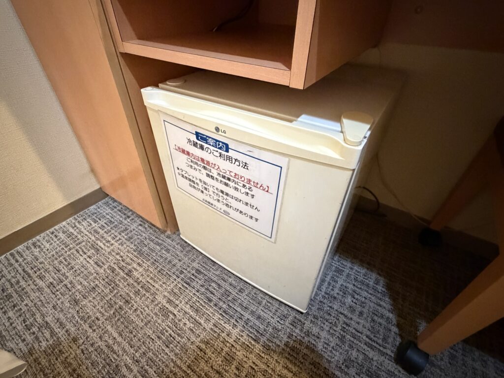 客室の冷蔵庫