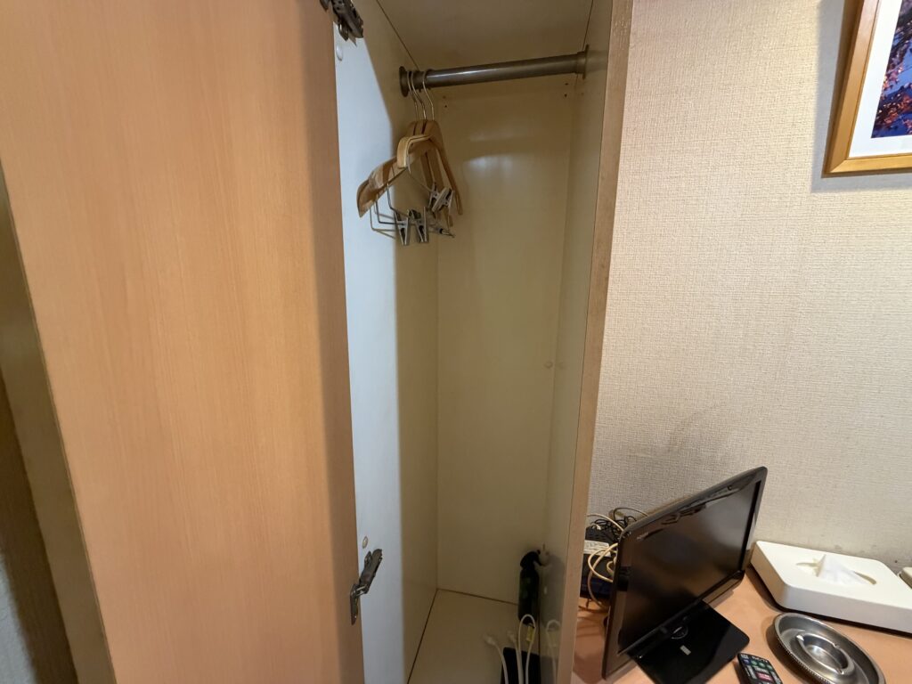 客室のクローゼット