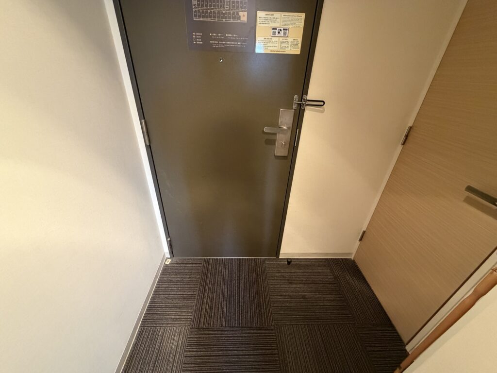 客室の玄関まわり